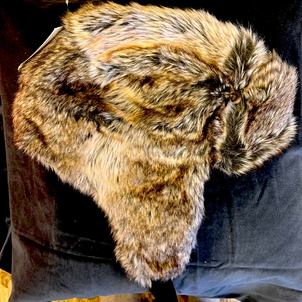 Faux fur trapper hat